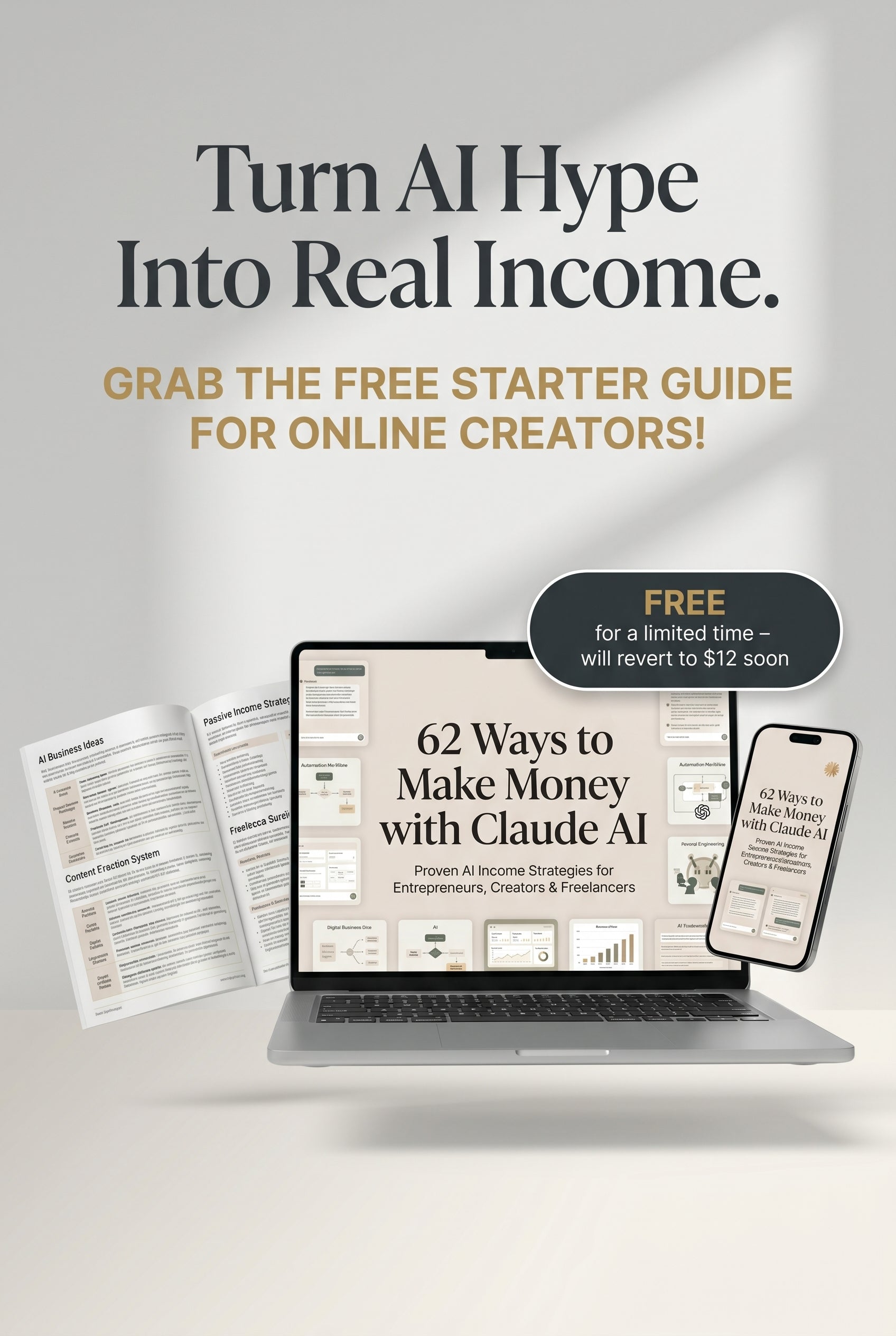 62 Ways to Make Money With Claude AI — And Why Smart Creators Are Grabbing This Free Guide Before It's Gone