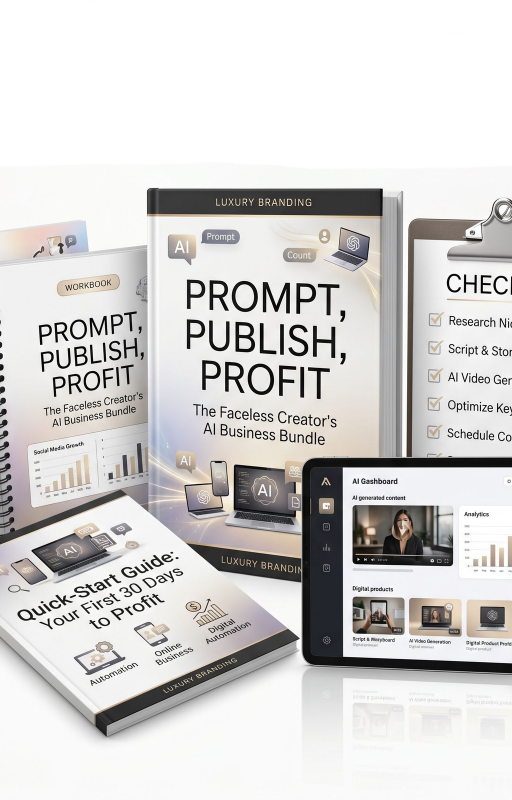 Prompt, Publish, Profit: Faceless AI Business Bundle