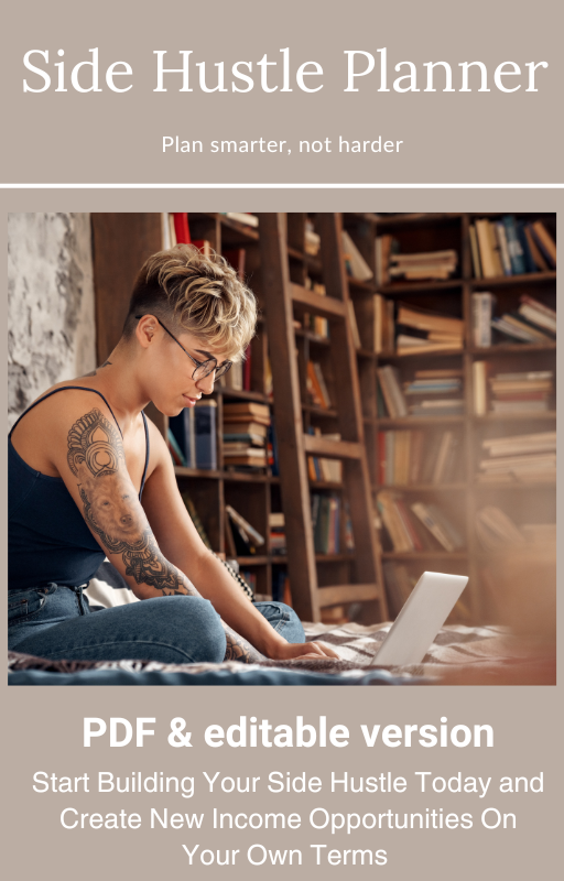 Side Hustle Planner | Turn Your Ideas Into Income & Stay Organised While You Grow
