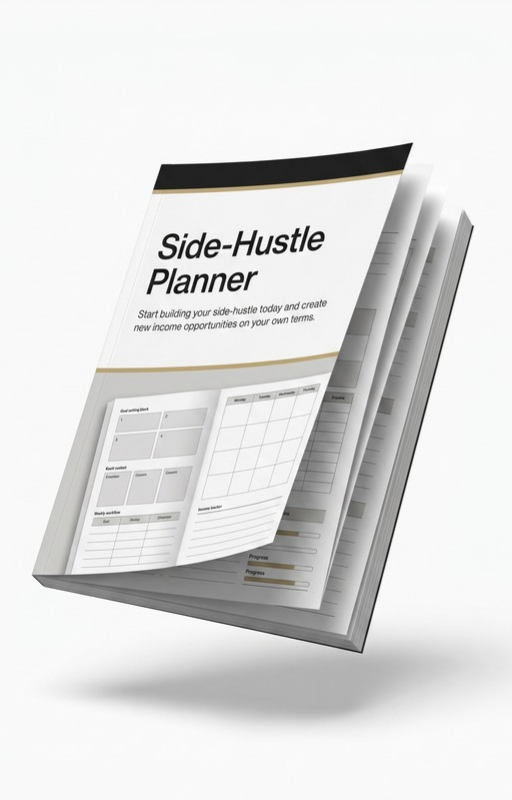 Side Hustle Planner | Turn Your Ideas Into Income & Stay Organised While You Grow