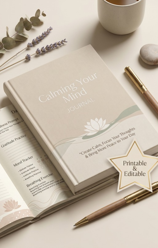 Calming Your Mind Journal | Reduce Stress, Clear Your Thoughts & Create Inner Peace