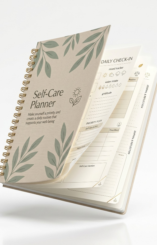 Self-Care Planner | Create Healthy Habits, Reduce Stress & Prioritise Yourself