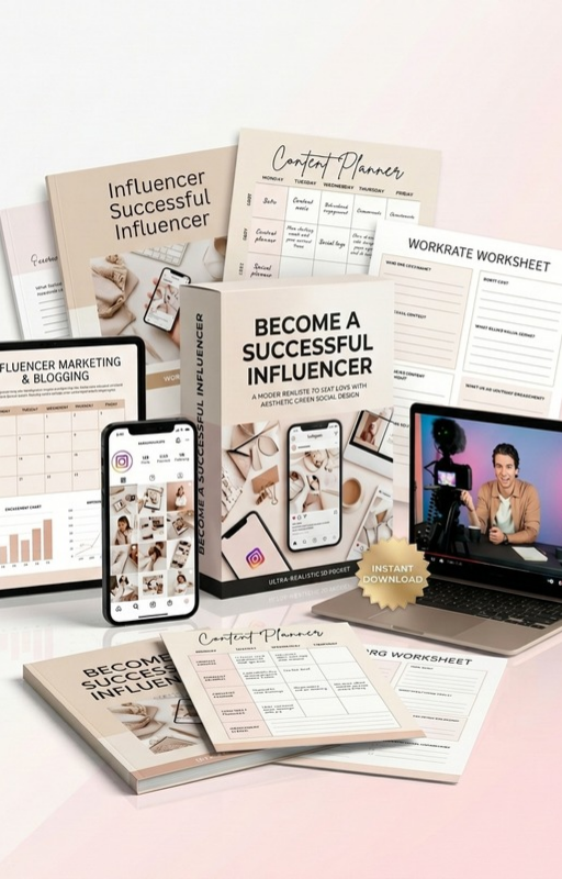 Become A Successful Influencer - Leverage The Power of Social Media Platforms to Maximise Profits - Video & eBook